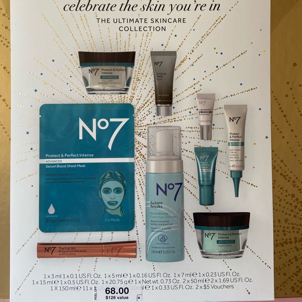 BRAND NEW, never opened, No 7 collection